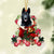 BLACK German Shepherd-Red Boot Hanging Ornament