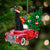 BLACK Labrador-Pine Truck Hanging Ornament