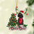 BLACK Miniature Poodle-Christmas Tree Gift Hanging Ornament