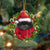 BLACK Pomeranian-Xmas Bandana Hanging Ornament