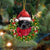 BLUE Heeler-Xmas Bandana Hanging Ornament