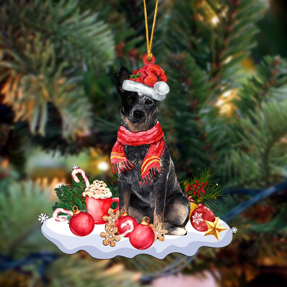 BLUE Heeler-Better Christmas Hanging Ornament
