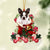 BRINDLE Boston Terrier-Red Boot Hanging Ornament