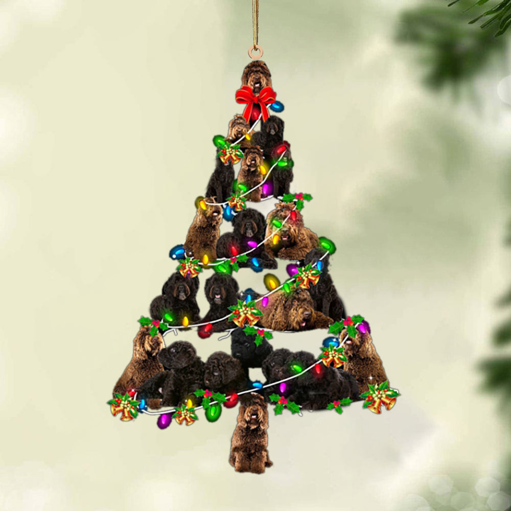 Barbet-Christmas Tree Lights-Two Sided Ornament