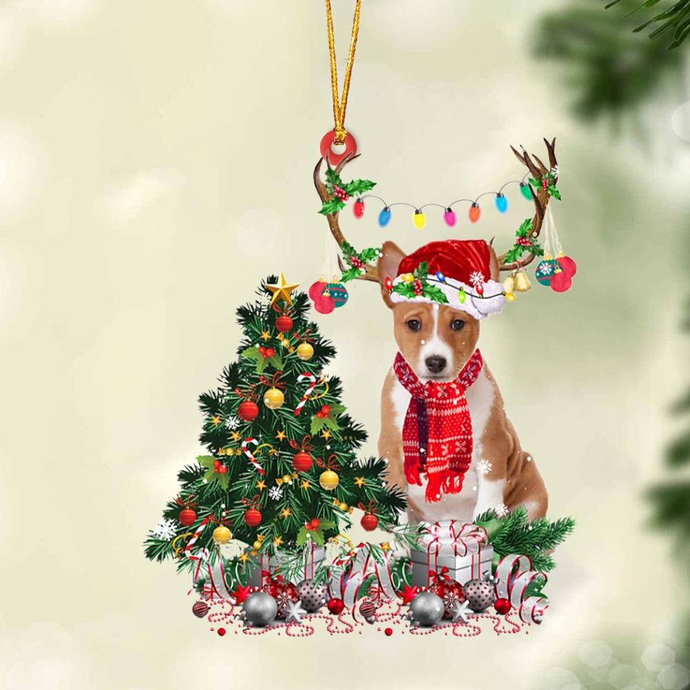 Basenji-Christmas Tree Gift Hanging Ornament