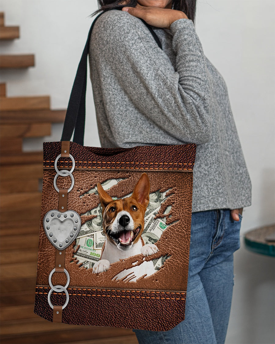 Basenji-Let Me Go Out -Cloth Tote Bag