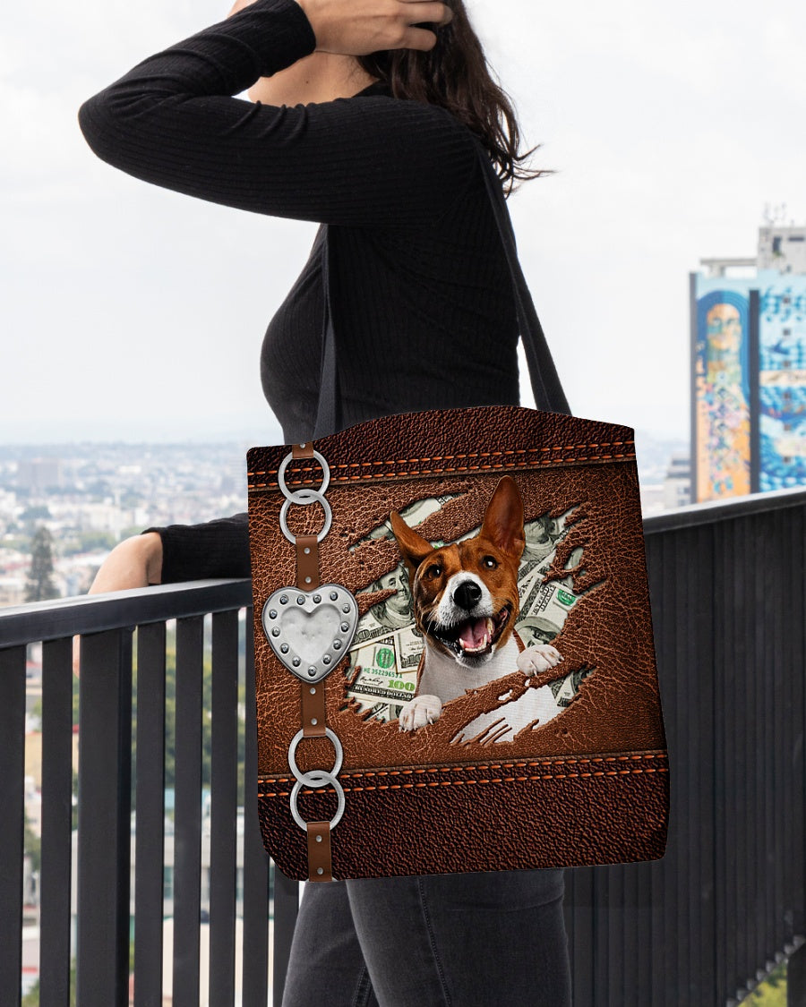 Basenji-Let Me Go Out -Cloth Tote Bag