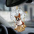 Basenji-Dandelion-Two Sided Ornament