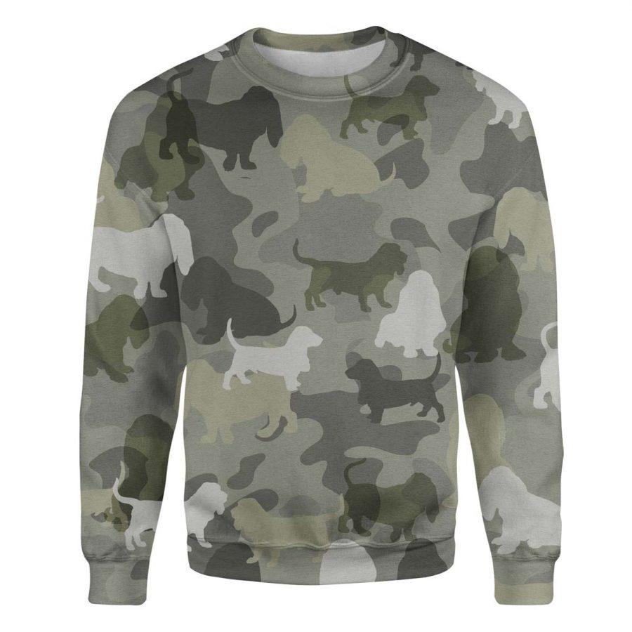 Basset Hound - Camo - Premium Sweatshirt