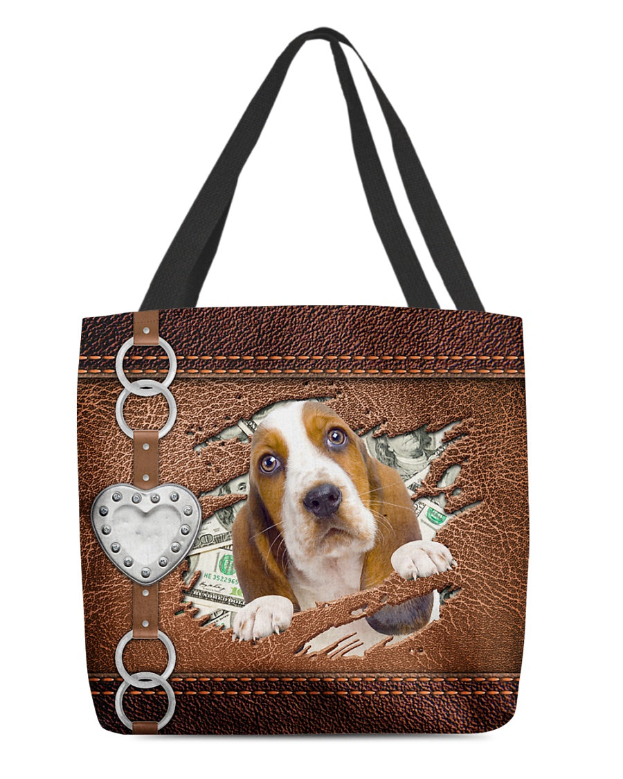 Basset Hound-Let Me Go Out -Cloth Tote Bag
