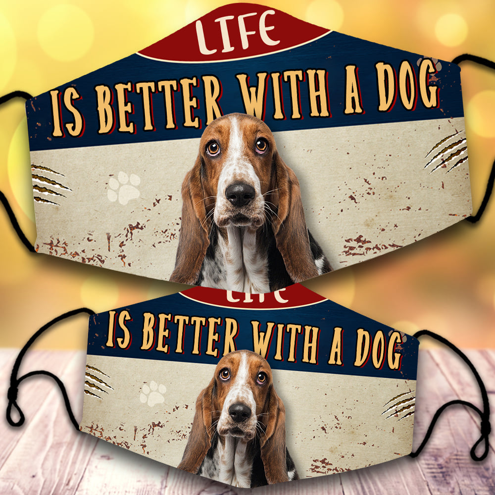 Basset Hound-Life Is Better With A Dog-Veil