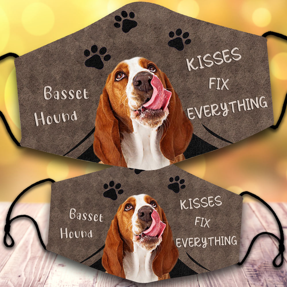 Basset Hound 2-Kisses Fix Everything-Veil
