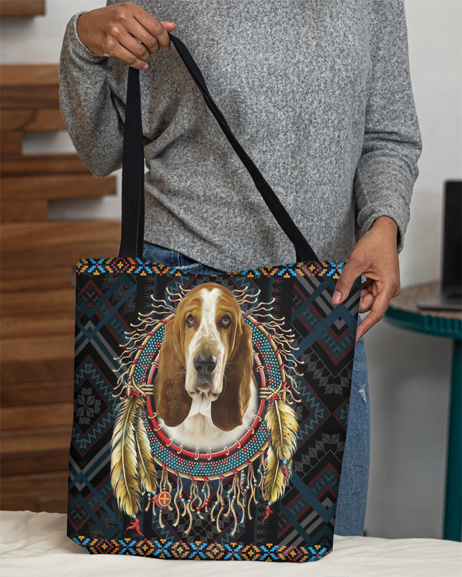 Basset Hound  In Dreamcatcher Cloth Tote Bag