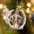 Basset Hound (1)-Angel Hug Winter Love Two Sided Ornament