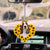 Basset Hound-Sunflower Heart gift Car Ornament