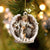 Beagle-Angel Hug Winter Love Two Sided Ornament