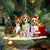 Beagle-Christmas Dog Friends Hanging Ornament