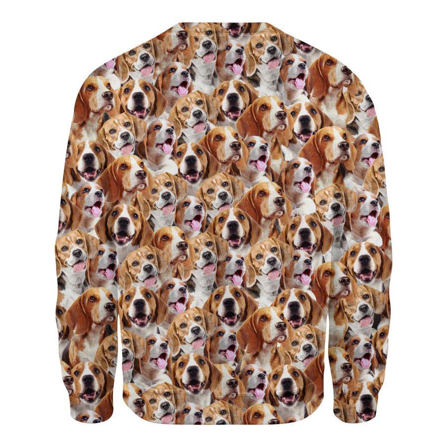 Beagle - Full Face - Premium Sweatshirt