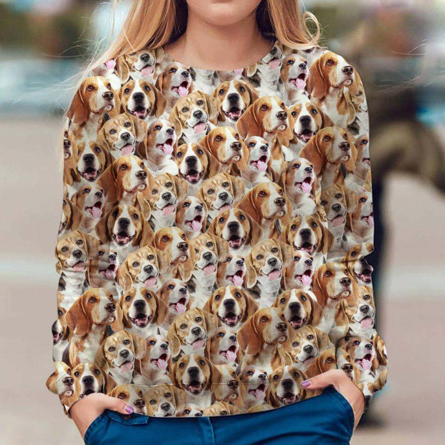Beagle - Full Face - Premium Sweatshirt