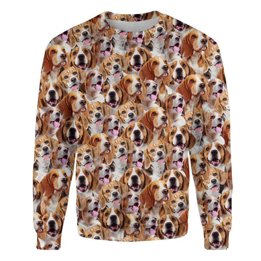 Beagle - Full Face - Premium Sweatshirt