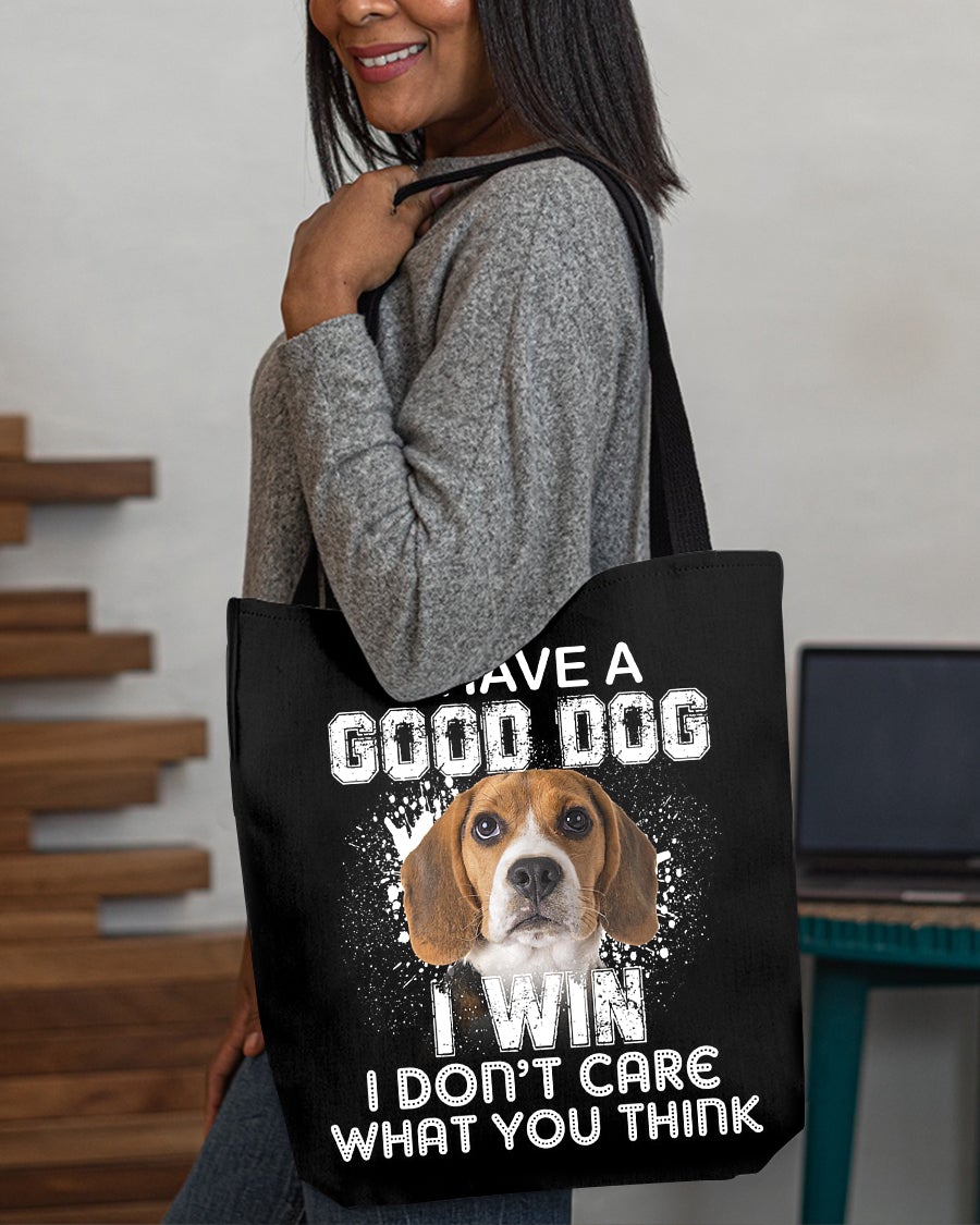 Beagle-I Win Cloth Tote Bag