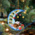 Beagle-Sleep On The Moon Christmas Two Sided Ornament