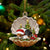 Beagle-Sleeping Pearl in Christmas Two Sided Ornament