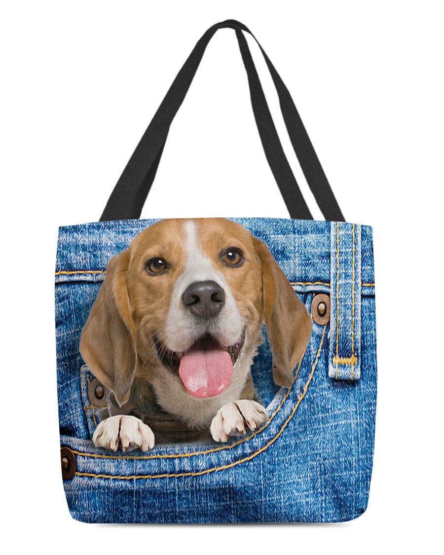 Beagle-in pocket-Cloth Tote Bag