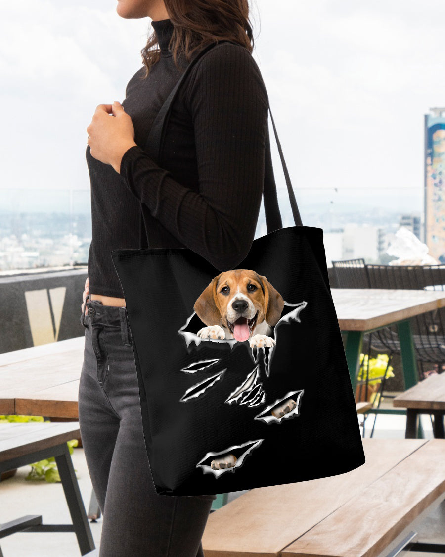 Cracks-Basset Hound1-Cloth Tote Bag