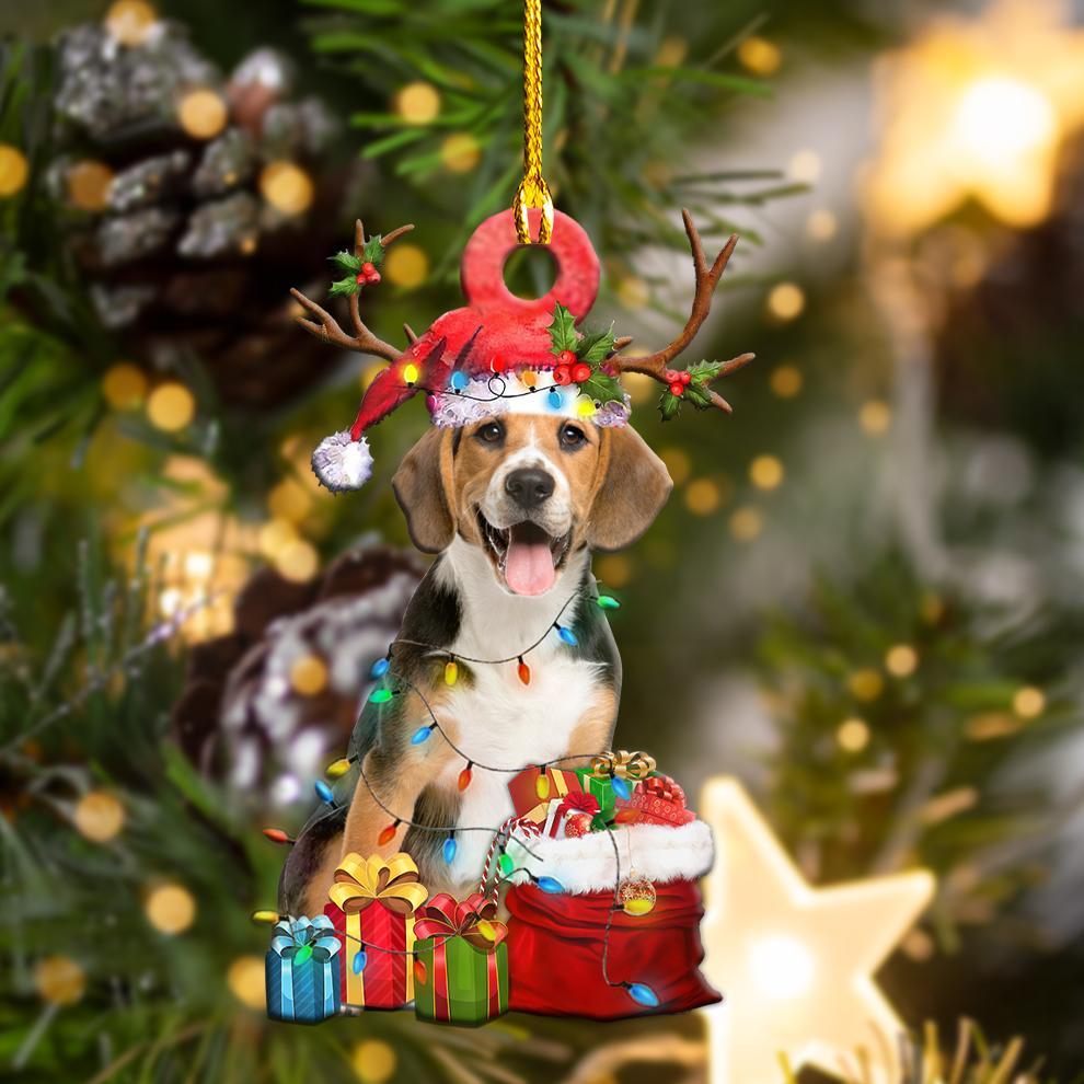 Beagle Christmas Shape Ornament