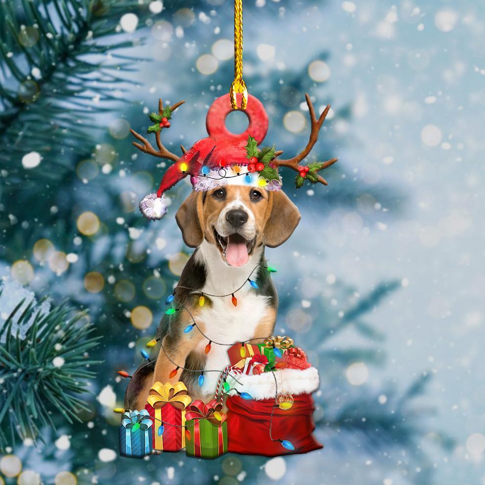 Beagle Christmas Shape Ornament