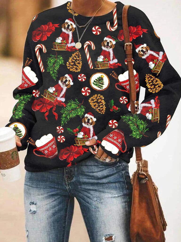 Beagle All Over Print Unisex Sweater