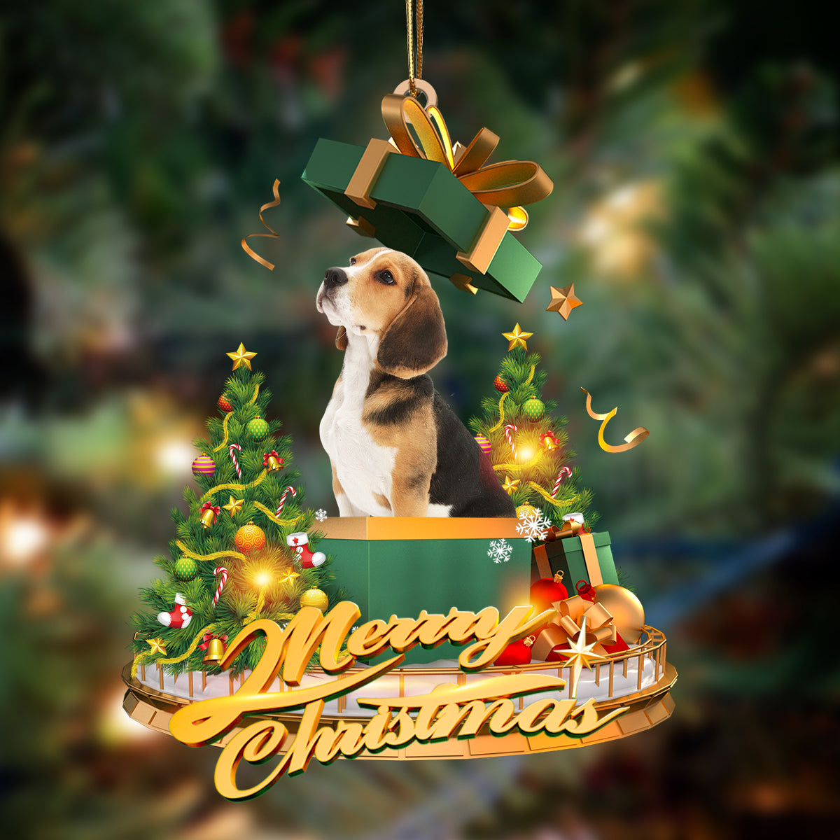 Beagle-Christmas Gifts&amp;dogs Hanging Ornament