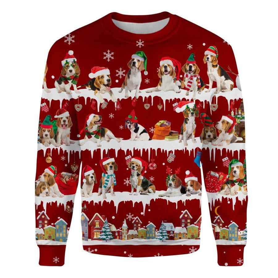 Beagle - Snow Christmas - Premium Sweatshirt