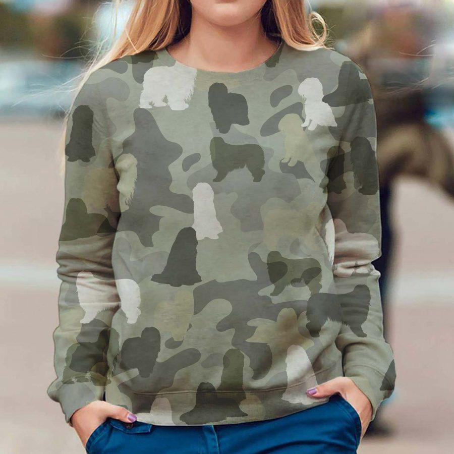 Bearded Collie - Camo - Premium Sweatshirt