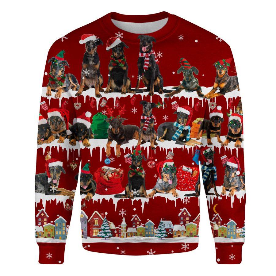 Beauceron - Snow Christmas - Premium Sweatshirt