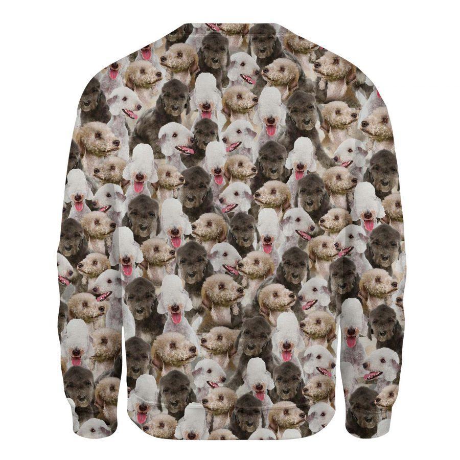 Bedlington Terrier - Full Face - Premium Sweatshirt