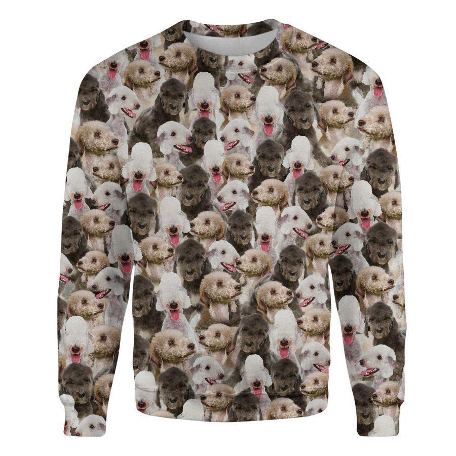Bedlington Terrier - Full Face - Premium Sweatshirt