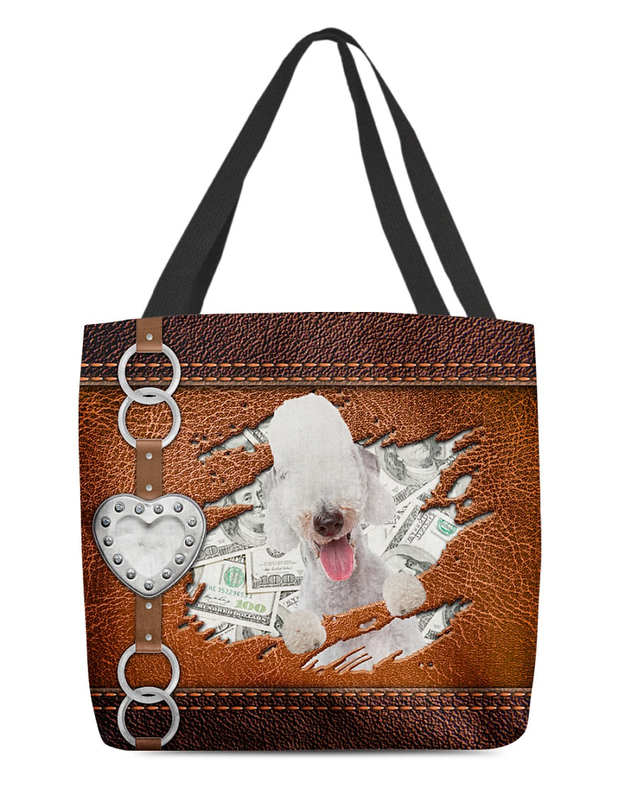 Bedlington Terrier-Let Me Go Out -Cloth Tote Bag