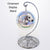 Rainbow Bridge Memorial-Bedlington Terrier Blue Porcelain Hanging Ornament