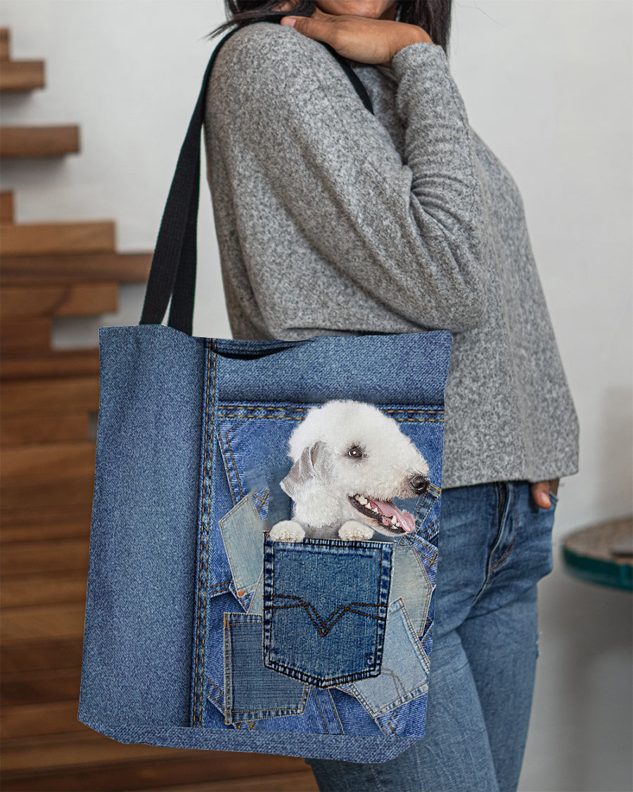 Bedlington terrier-in pocket2-Cloth Tote Bag