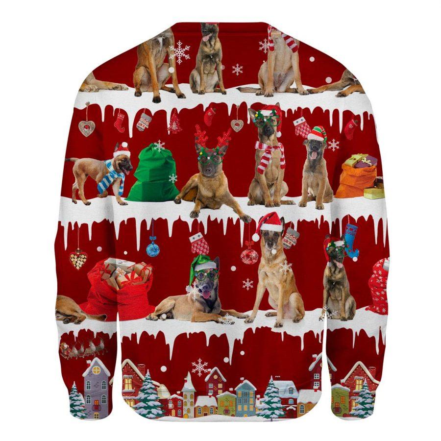 Belgian Malinois - Snow Christmas - Premium Sweatshirt