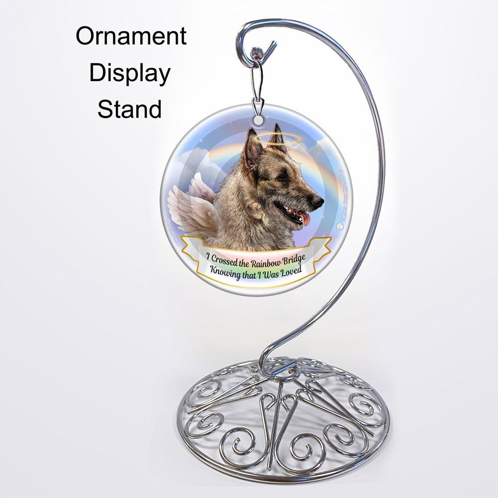 Rainbow Bridge Memorial-Belgian Laekenois Porcelain Hanging Ornament