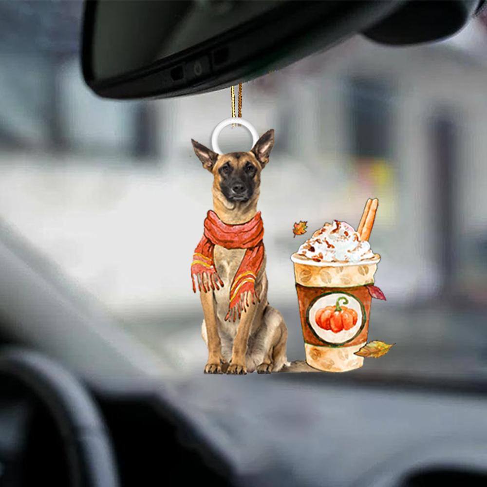 Belgian Malinois-Pumpkin Spice Kinda-Two Sided Ornament