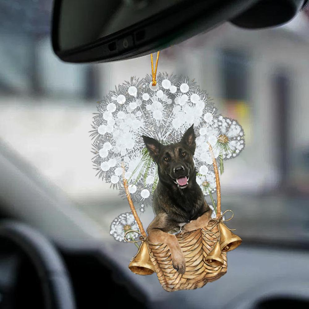 Belgian Malinois-Dandelion-Two Sided Ornament