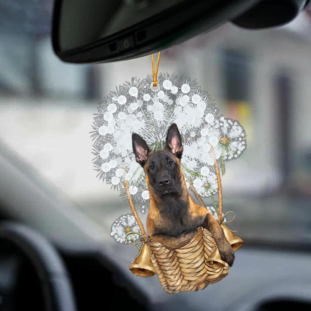 Belgian Shepherd-Dandelion-Two Sided Ornament