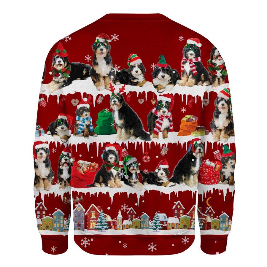 Bernedoodle - Snow Christmas - Premium Sweatshirt