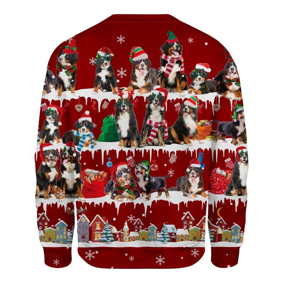 Bernese Mountain Dog - Snow Christmas - Premium Sweatshirt