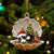 Bernese Mountain-Sleeping Pearl in Christmas Two Sided Ornament