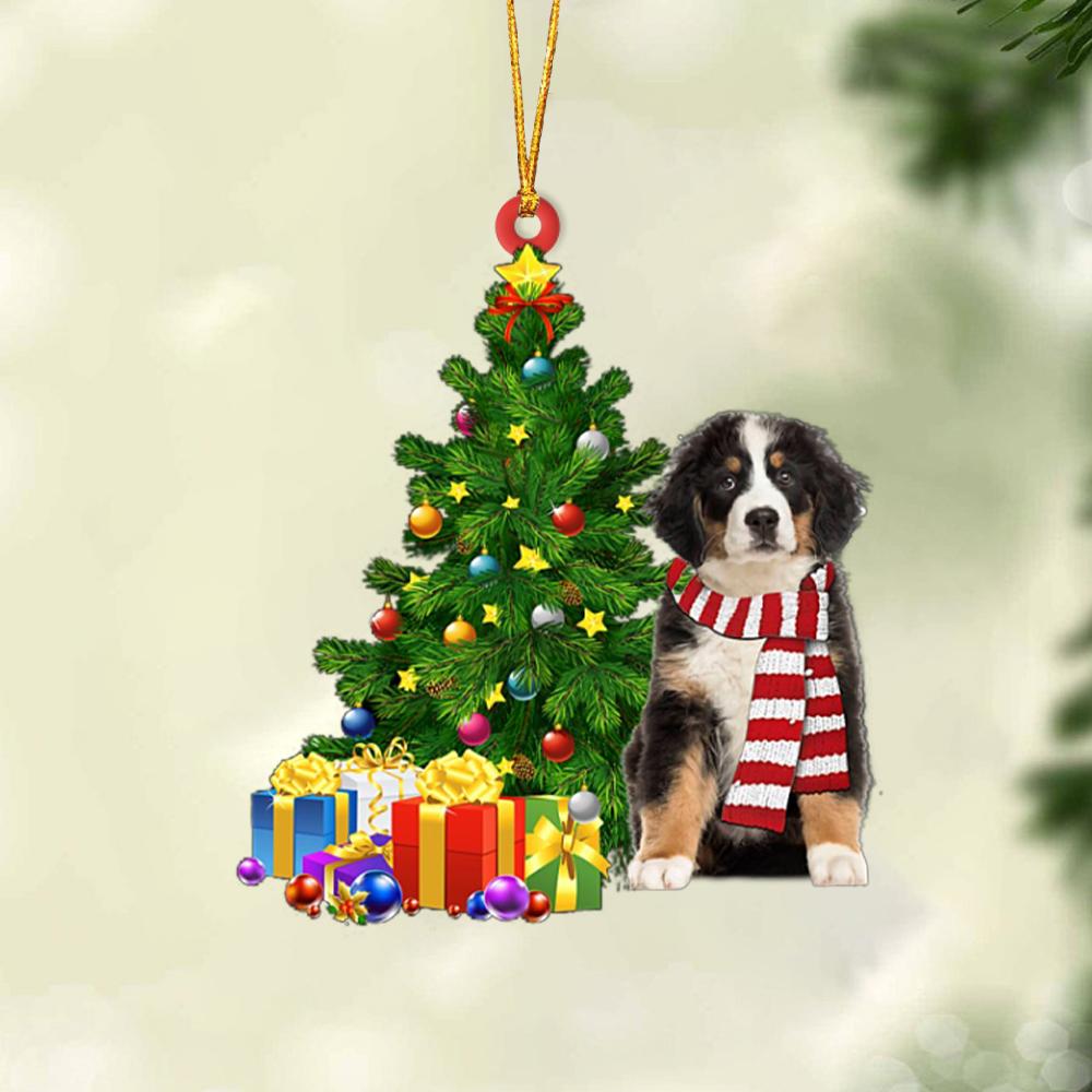 Bernese Mountain Dog-Christmas Star Hanging Ornament